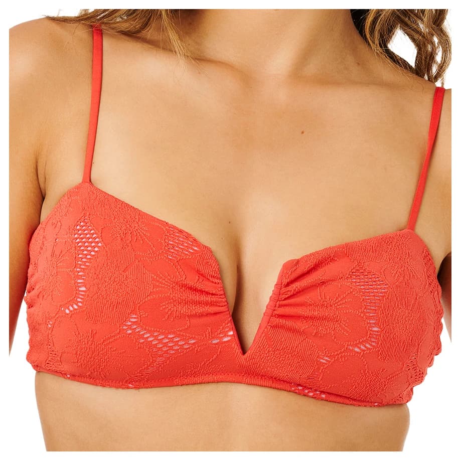 Дамско бикини горнище Rip Curl Women's Oasis Multi Fit Bandeau Bikini top - Red
