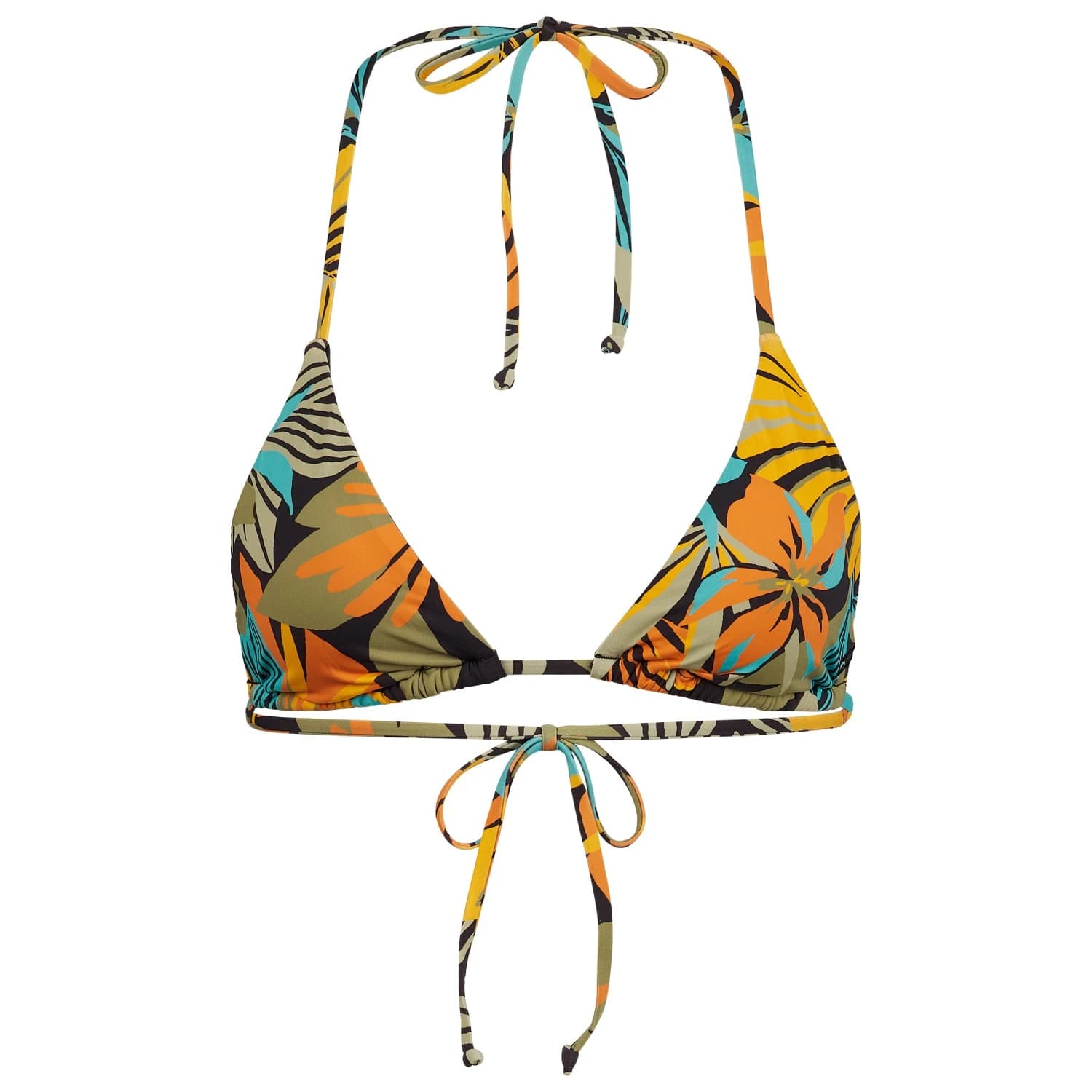Дамско бикини горнище Billabong Women's Des Tropiques Multi Tri Bikini top - Black Pebble