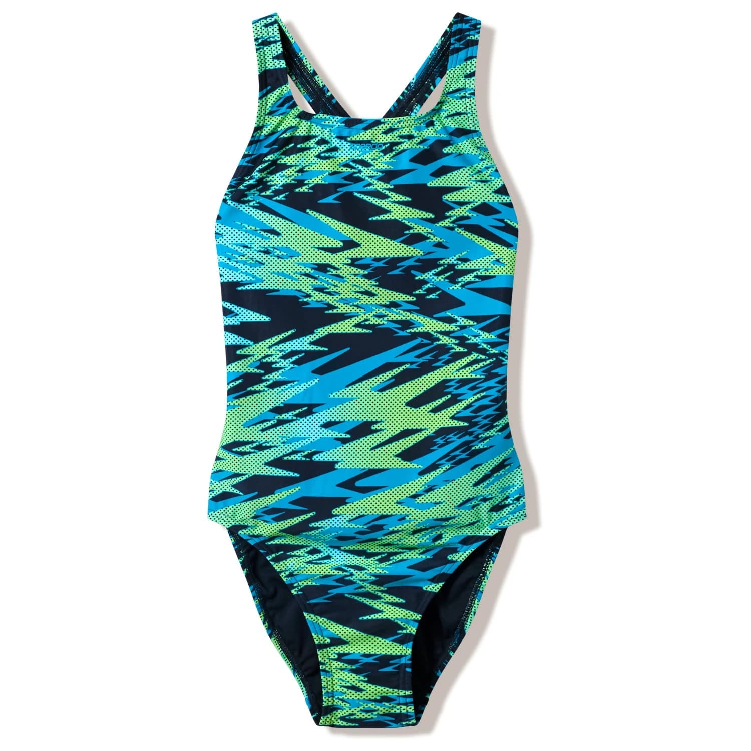 Бански костюм Speedo Women's Hyperboom Print Medalist One Piece Swimsuit - Hyper Teal