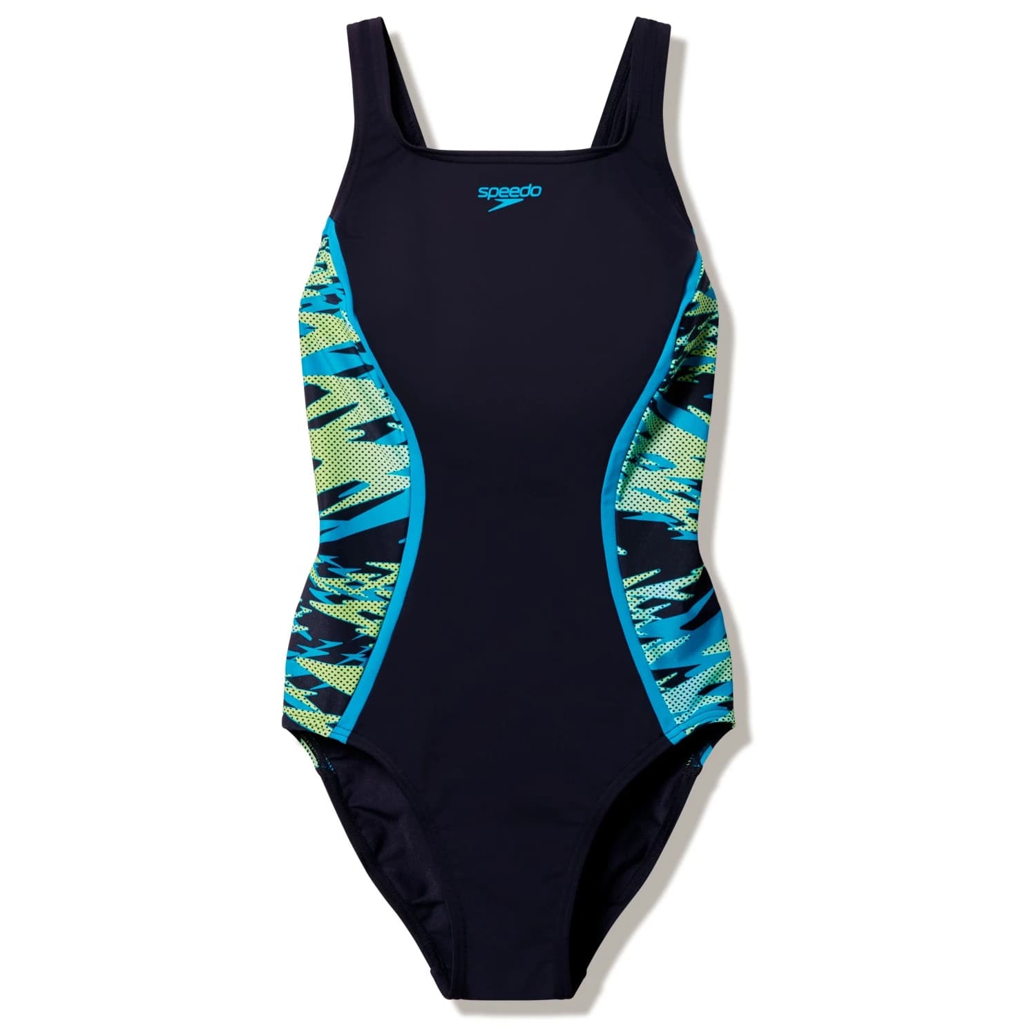 Дамски бански костюм Speedo Women's Hyperboom Splice Muscleback One Piece Swimsuit - Anthracite / Hyper Teal