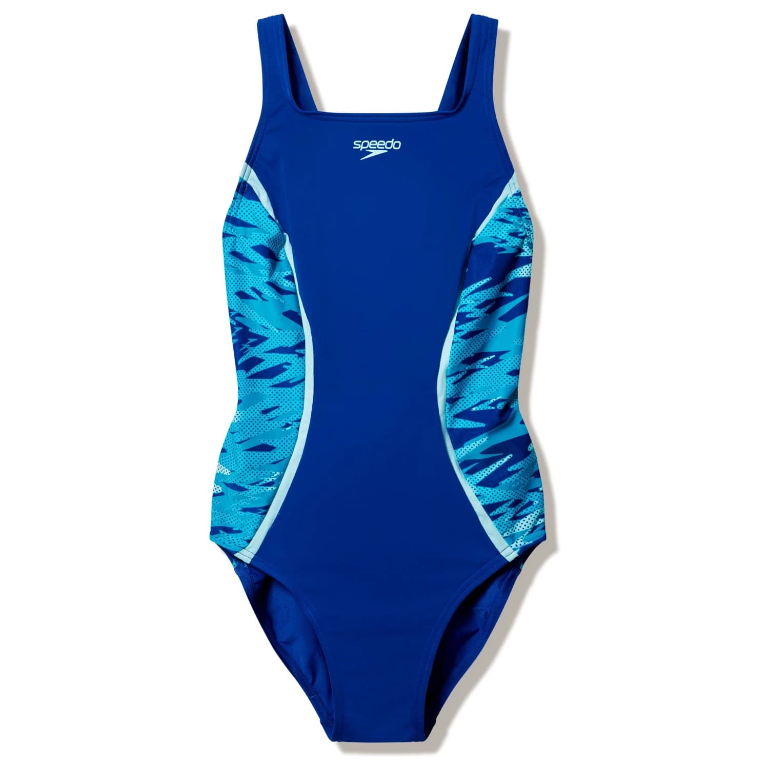 Дамски бански костюм Speedo Women's Hyperboom Splice Muscleback One Piece Swimsuit - Night Watch / Glacier Blue