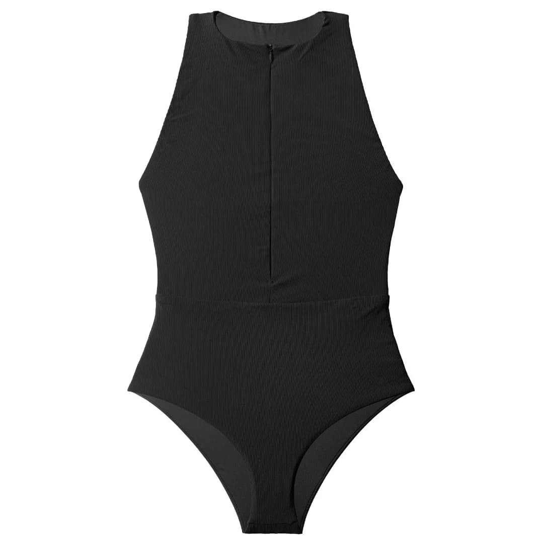 Дамски бански костюм Oy Women's Surfanzug Blay Swimsuit - Schwarz Gerippt