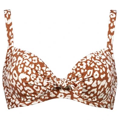 Дамско бикини горнище Lidea Women's Glided Wild Bikini Top - Cream / Caramel