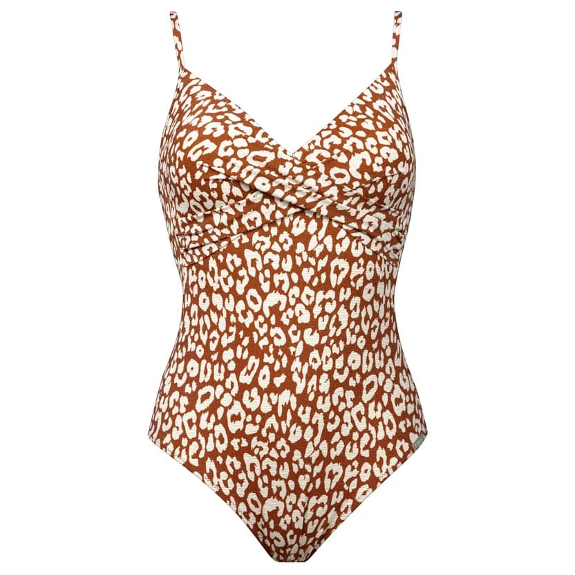 Дамски бански костюм Lidea Women's Glided Wild Swimsuit - Cream / Caramel