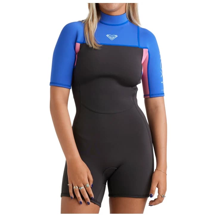 Дамски неопренов костюм Roxy Women's 2/2 Prologue+ S/S FL Spring Wet suit - Cobalt