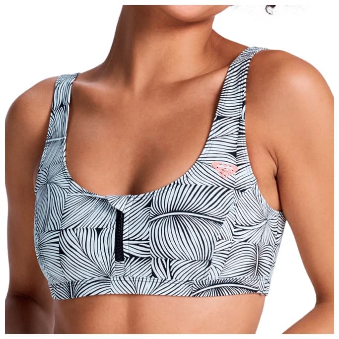 Дамско бикини горнище Roxy Women's Pro Surf Athletic Bra Bikini top - Anthracite Popiscus