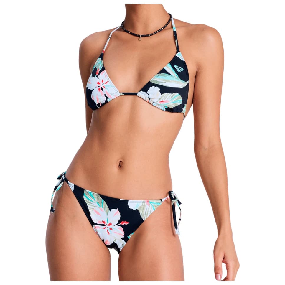 Дамски комплект бикини Roxy Women's PT Essentials Tiki Classic TS Bikini - Anthracite Spring Charming