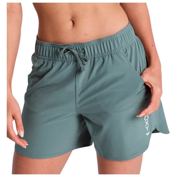 Дамски бордшорт Roxy Women's Roxy Wave 5 Inch BS Boardshorts - Agave Green