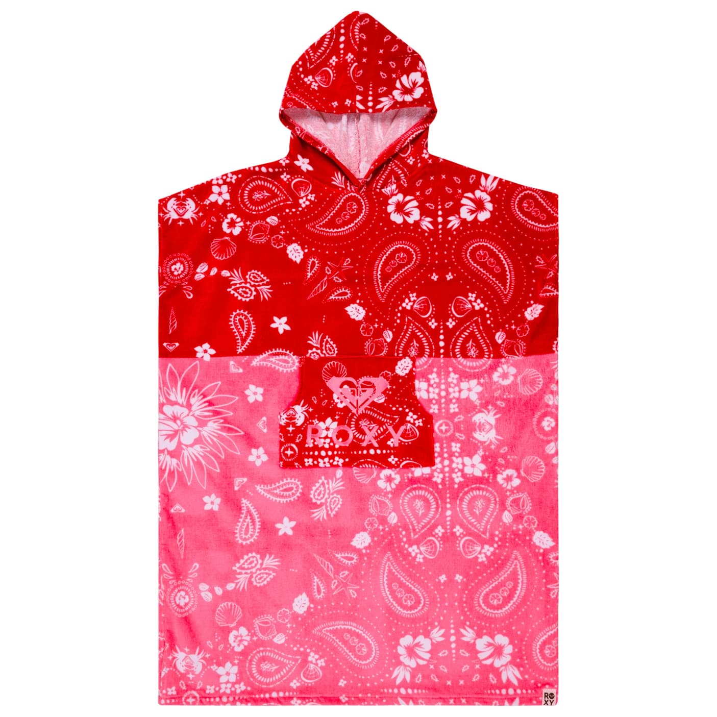 Дамско пончо за сърф Roxy Women's Stay Magical Printed Surf poncho - Hibiscus Boho Bandana Bico