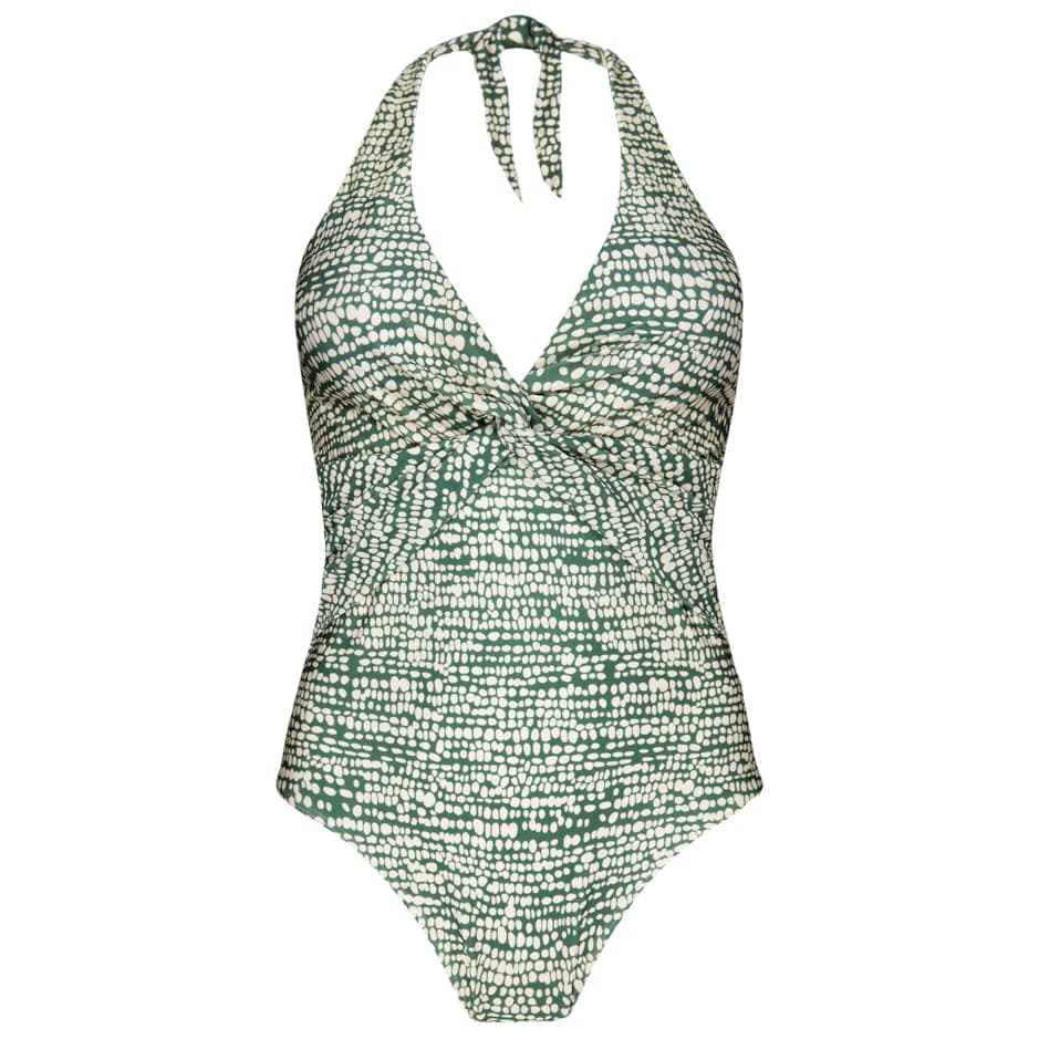 Дамски бански костюм Barts Women's Cascis Halter Shaping Onepiece Swimsuit - Celadon