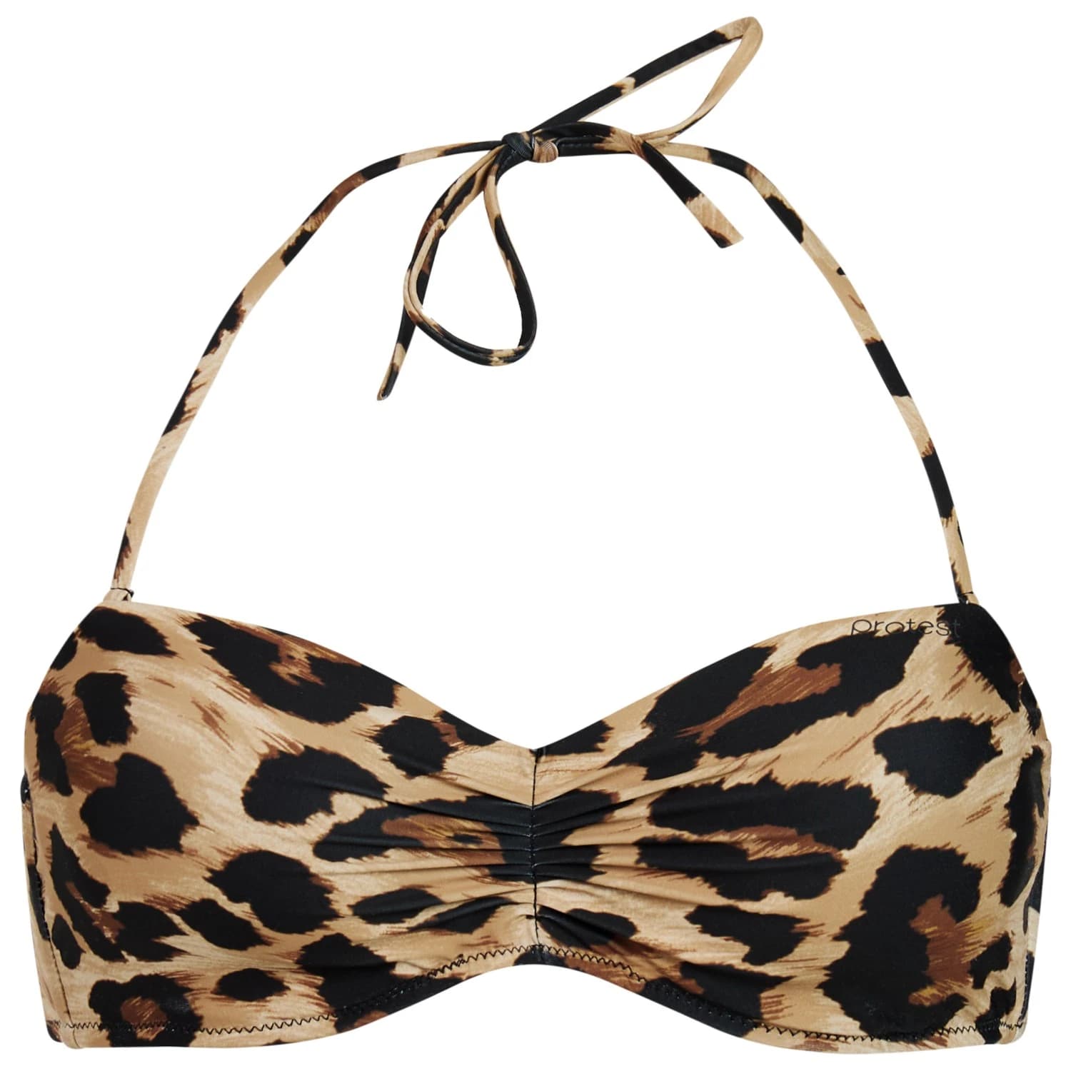 Дамско бикини горнище Protest Women's MIXLeslie Bandeau Top Bikini top - Fudge Camel