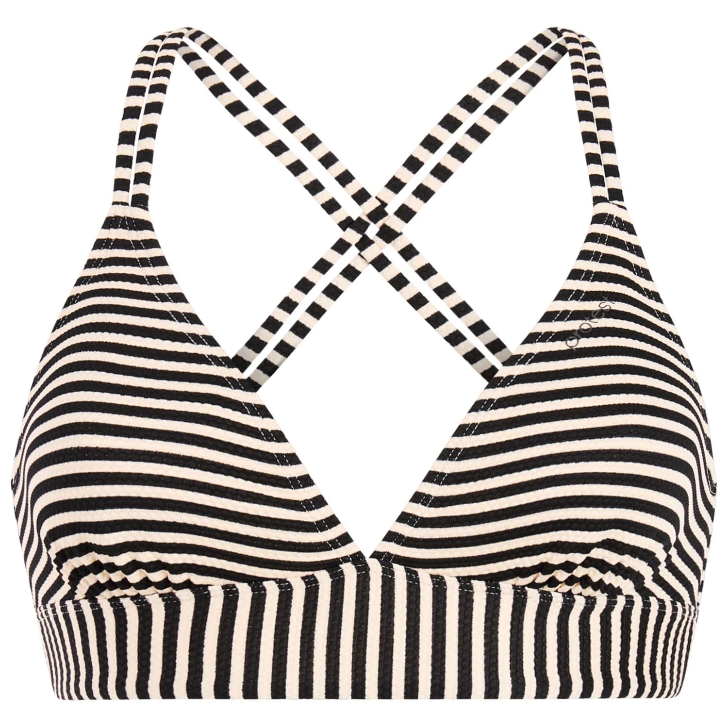 Дамско бикини горнище Protest Women's MIXSuperol Triangle Bikini Top - Kit Off White