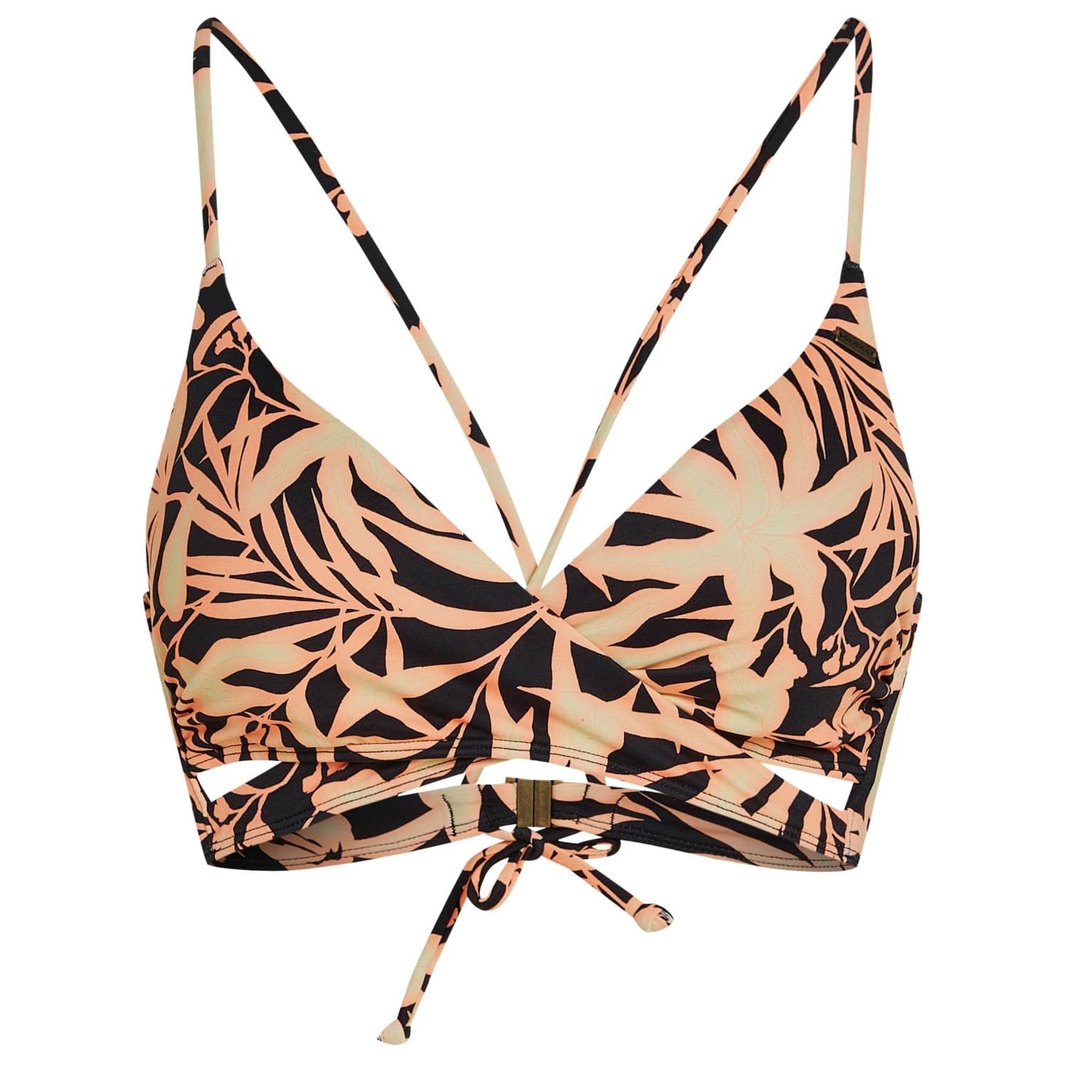 Дамско бикини горнище O'Neill Women's Baay Top Bikini top - Black Brazillian Sun