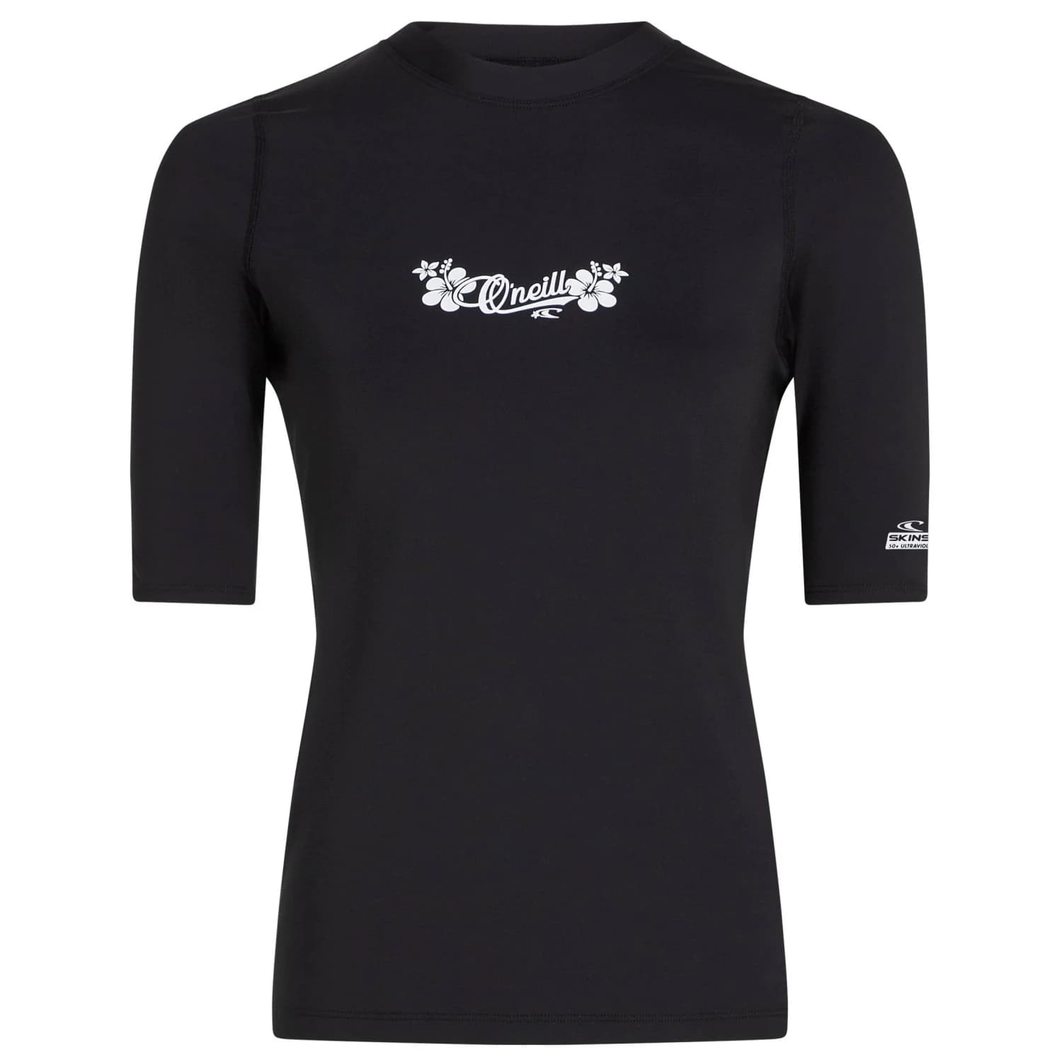 Дамска плажна тениска от ликра O'Neill Women's Skins S/S Lycra - Black Out