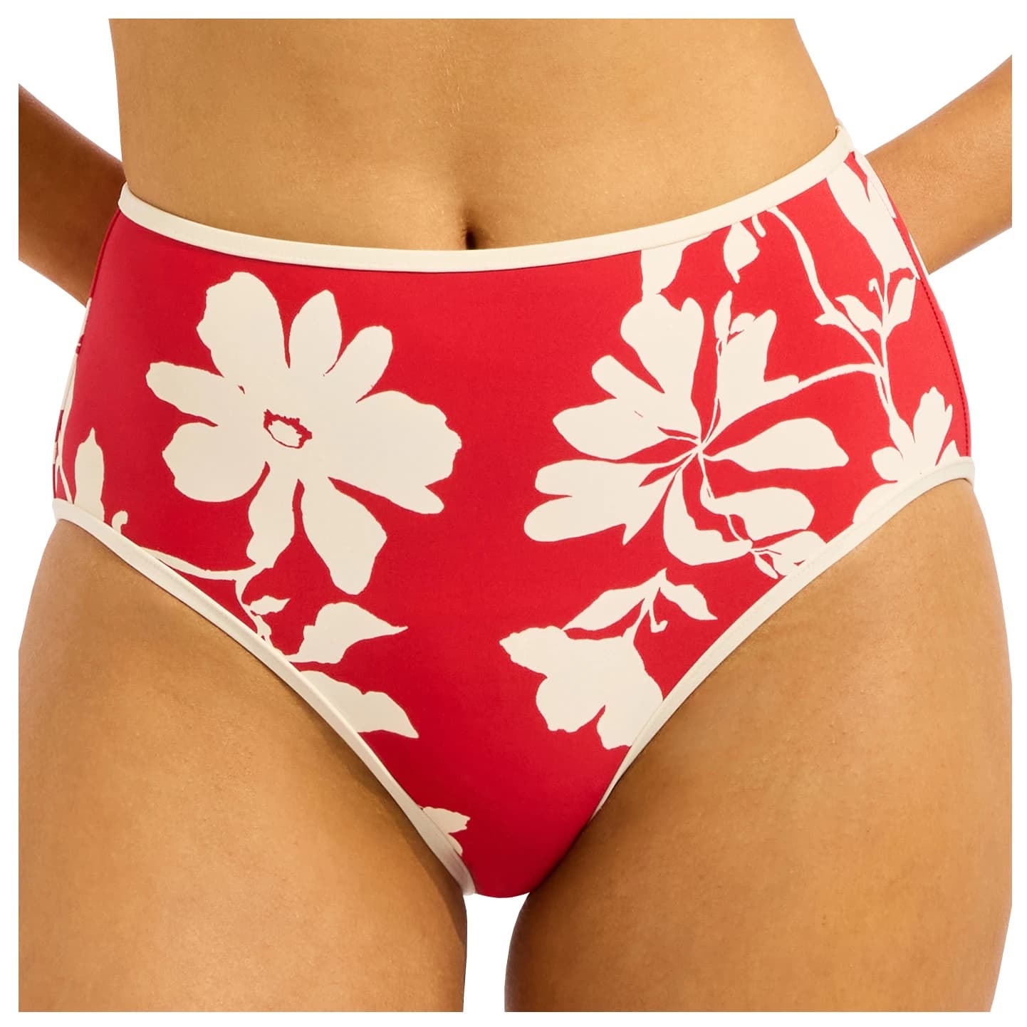 Дамско бикини долнище Seafolly Mayflower High Waisted Pant Bikini bottom - Cosmo Red