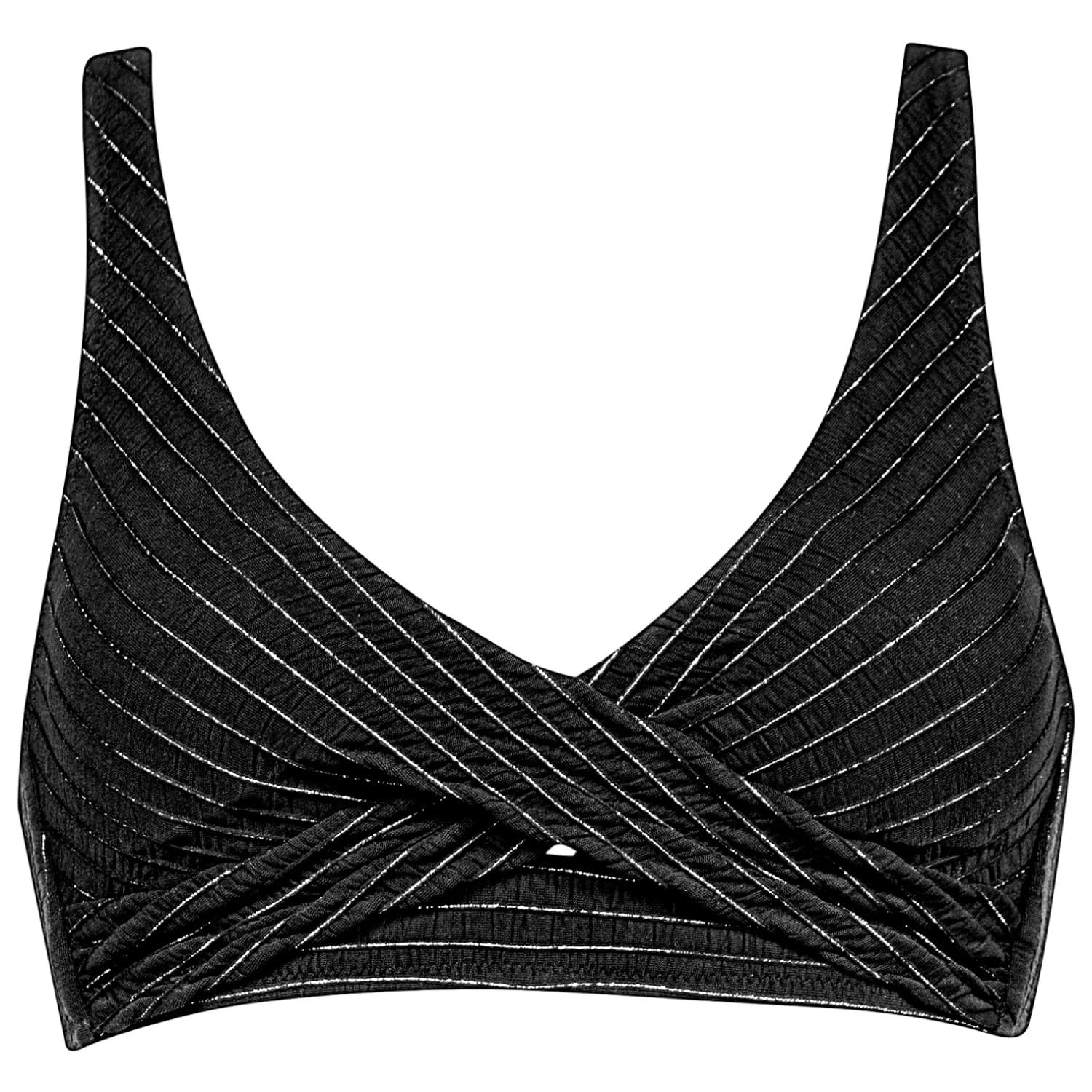 Дамско бикини горнище Watercult Women's Afterlight Bikini Top No. 7330 Bikini top - Black / Silver