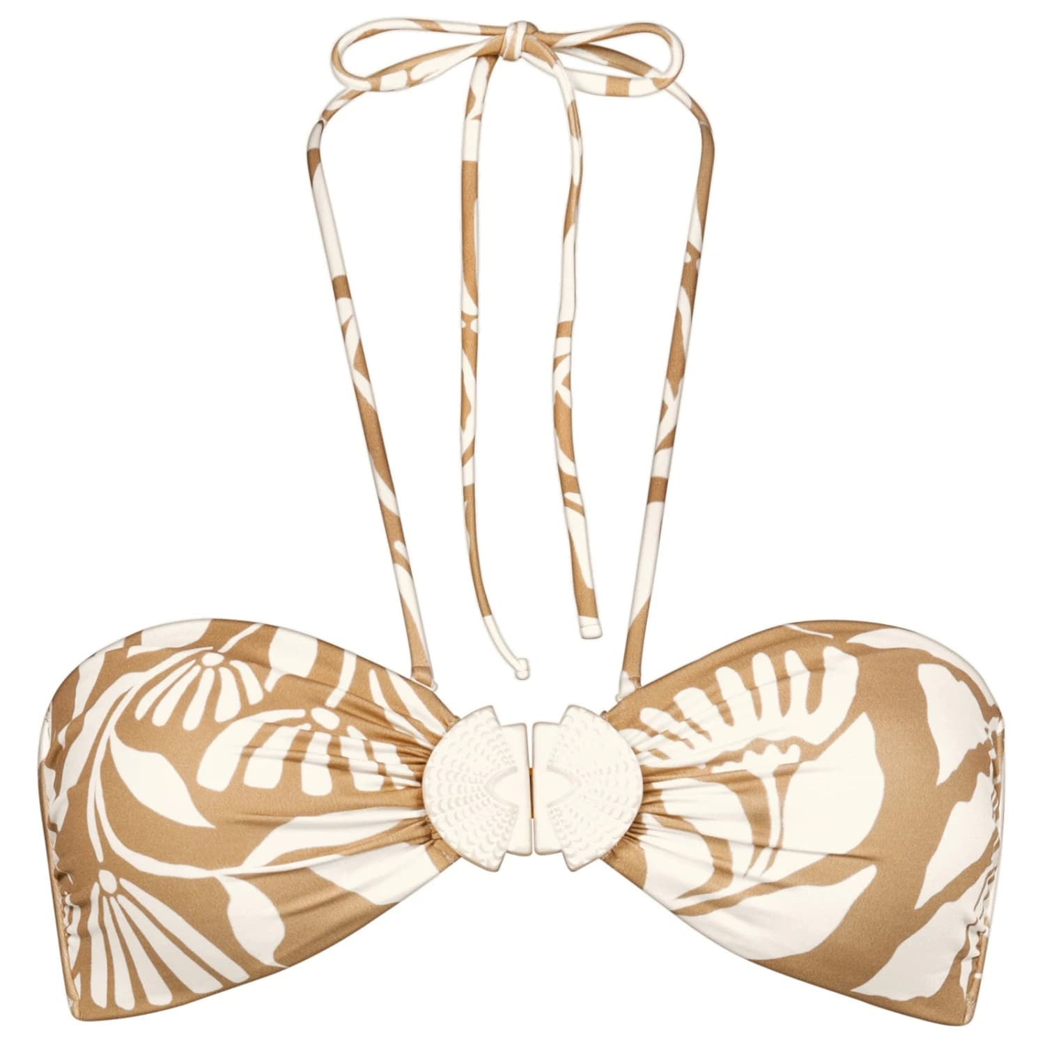 Дамско бикини горнище Watercult Women's Coastal Bohemia Bikini Top No. 7712 Bikini top - Sand / Cotton