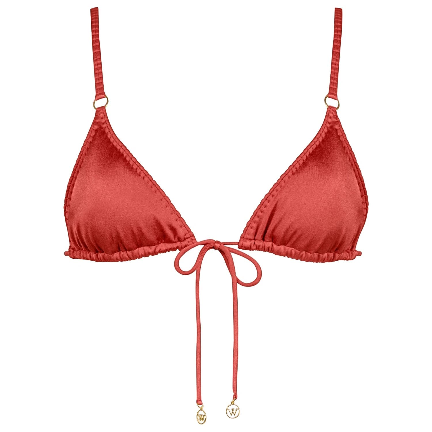 Дамско бикини горнище Watercult Women's Crafted Essentials Bikini Top No. 7231 Bikini top - Crimson Dusk