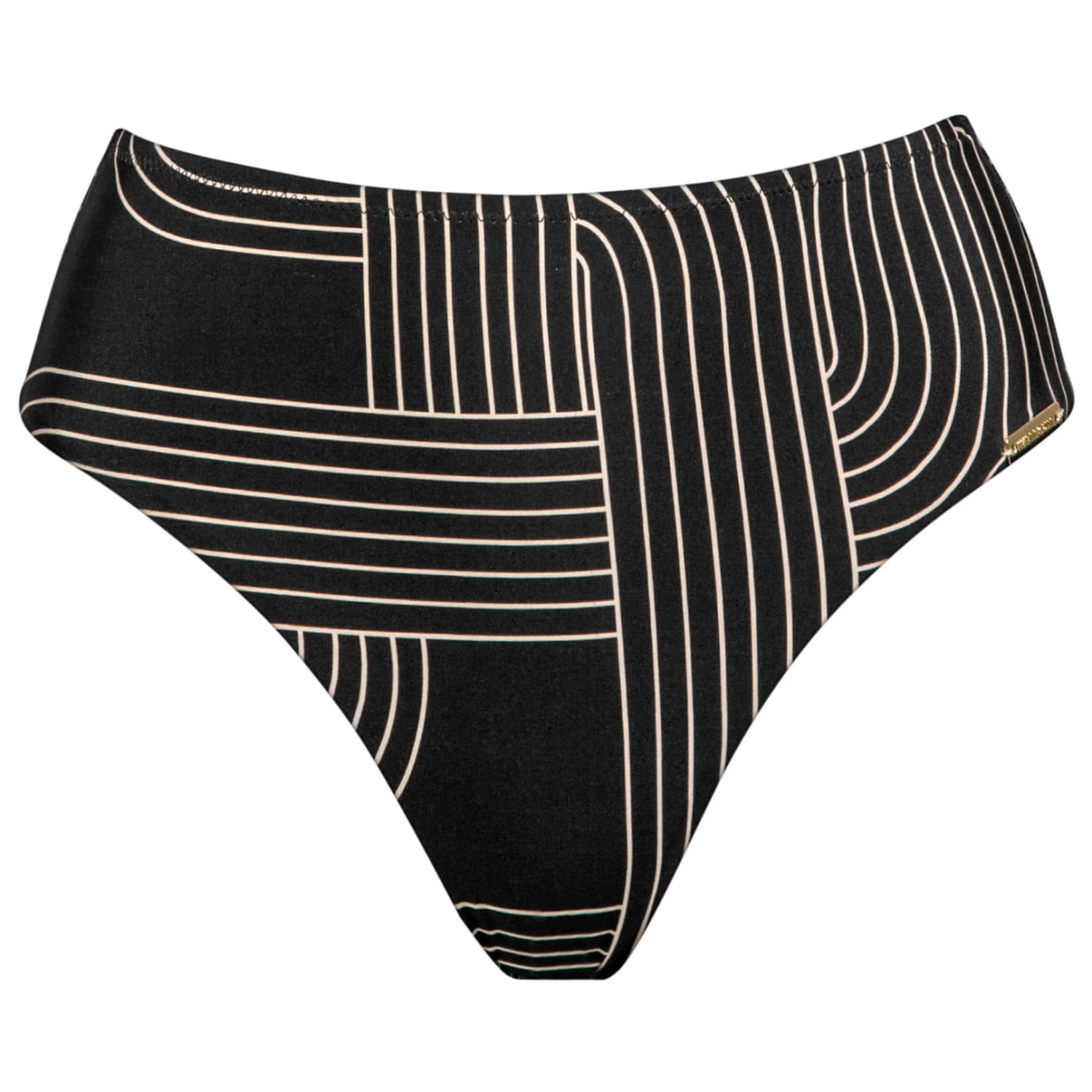 Дамско бикини долнище Watercult Women's Line Set Bikini Bottoms No. 263 Bikini bottom - Black / Tofu