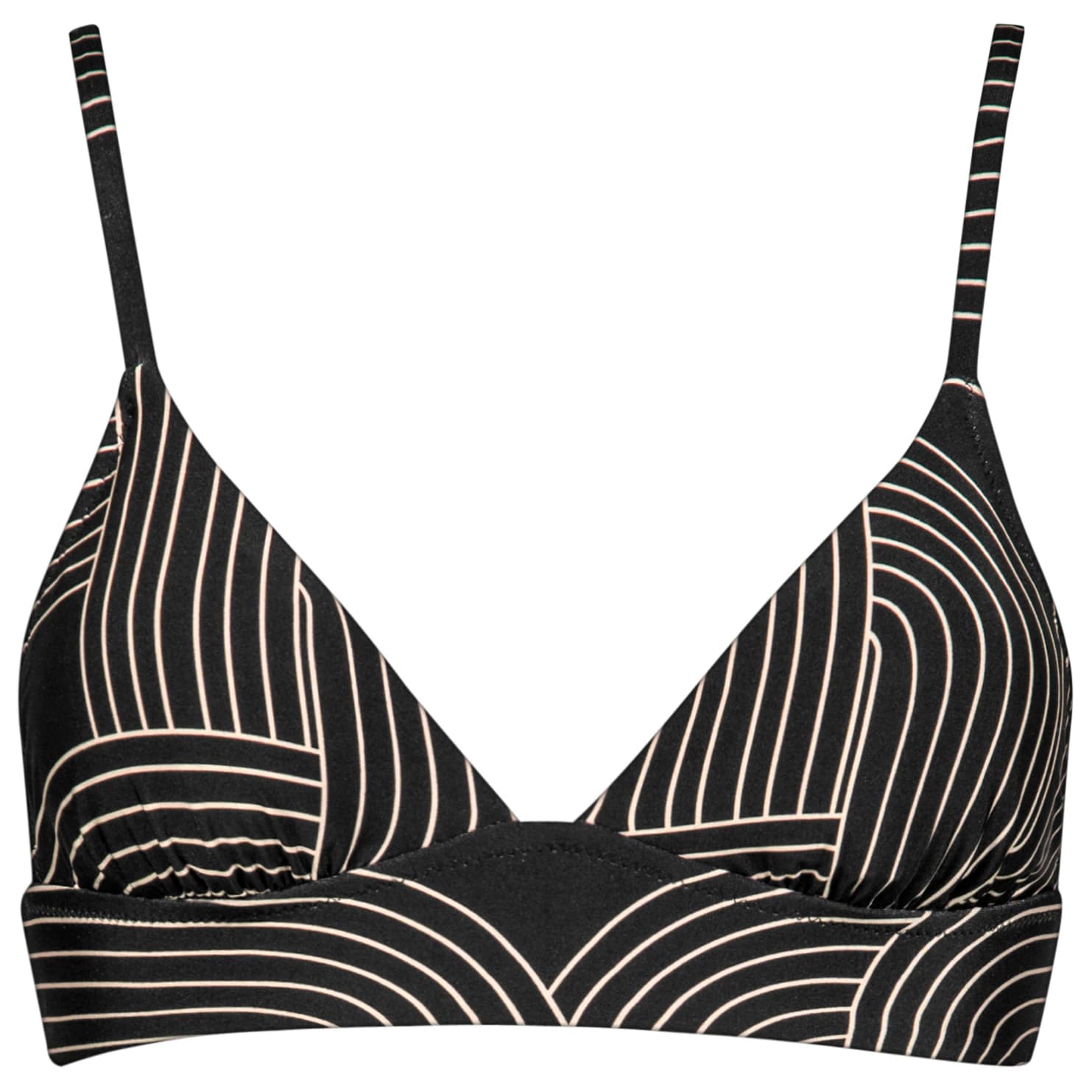 Дамско бикини горнище Watercult Women's Line Set Bikini Top No. 7034 Bikini top - Black / Tofu