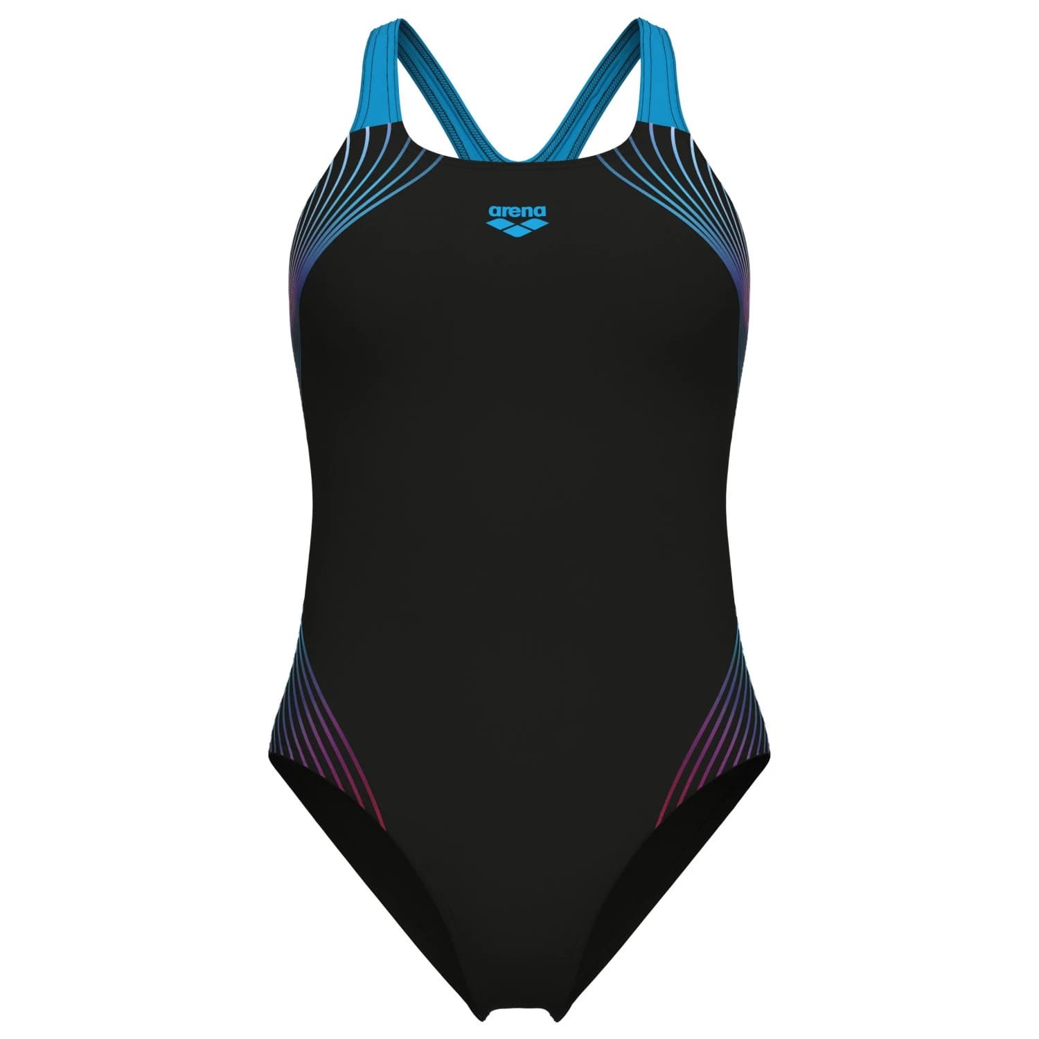 Дамски бански костюм Arena Women's Nuance Swimsuit Swim Pro Back L Swimsuit - Black / Turquoise