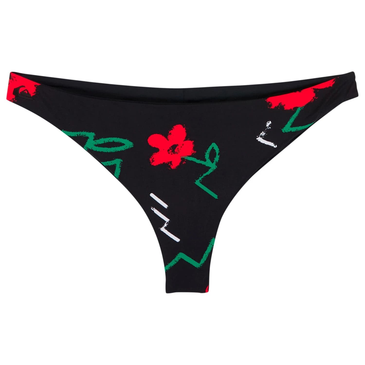 Дамско бикини долнище Quiksilver Women's Viacha Bottom Bikini bottom - Black Street Floral 32