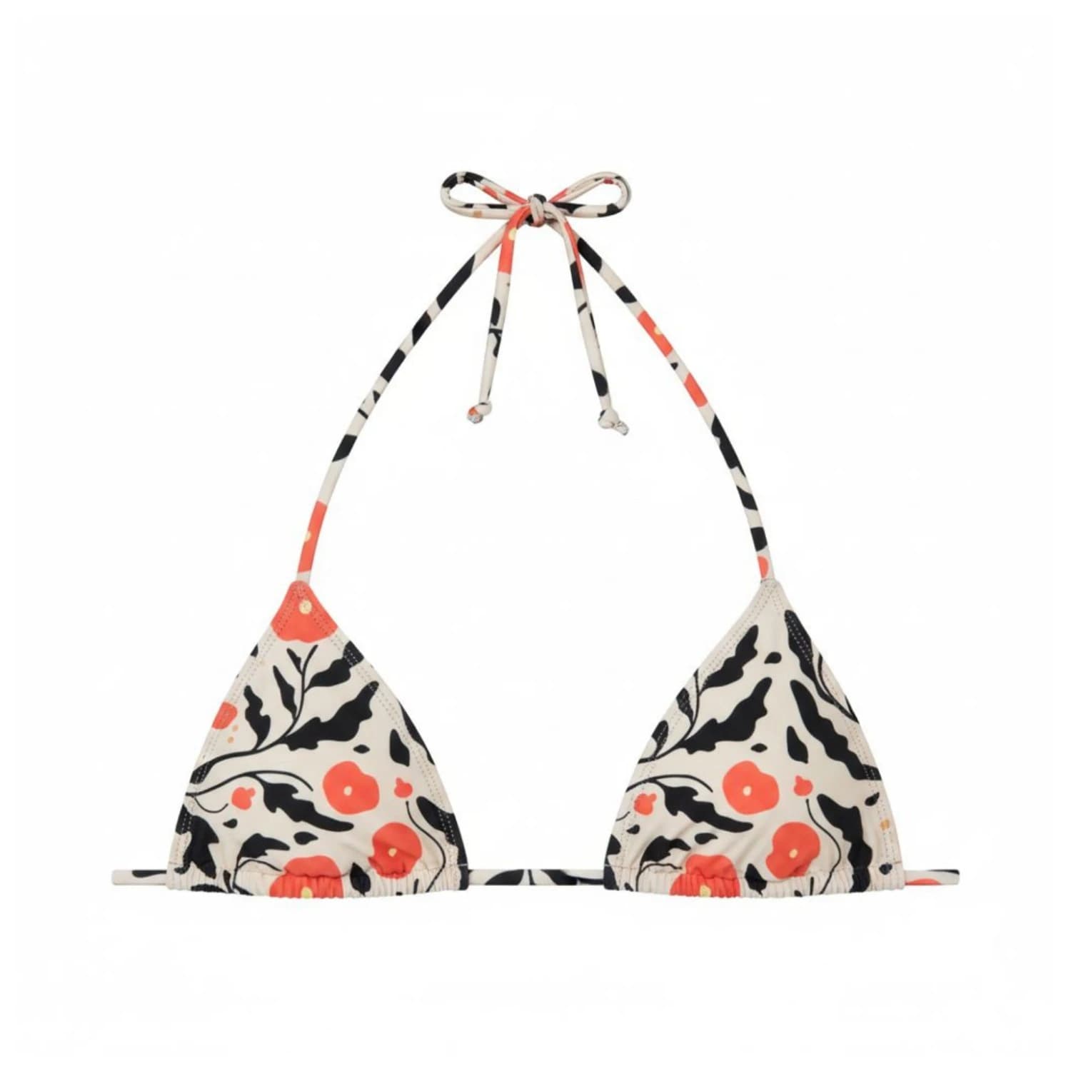 Дамско бикини горнище Hurley Women's Triangle Print Bikini top - Creek Bone