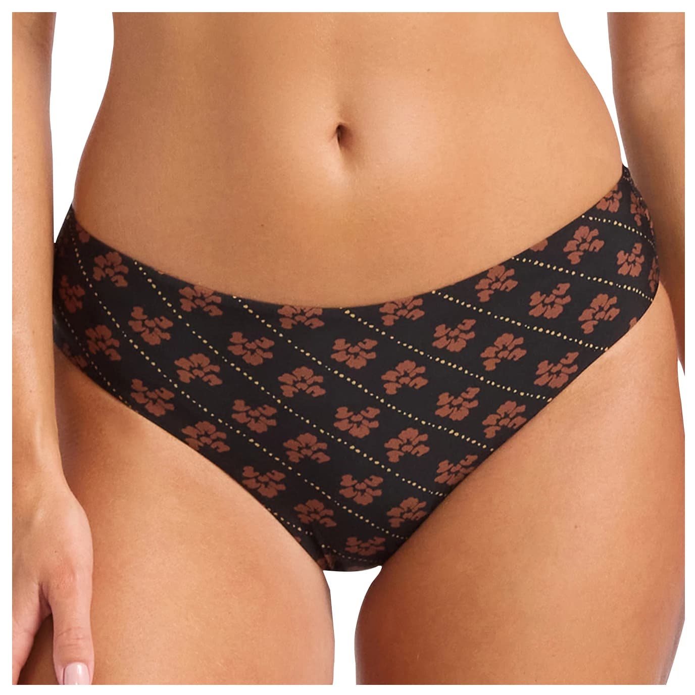 Дамско бикини долнище Seafolly Women's Batik Bloom Retro Pant Bikini bottom - Black
