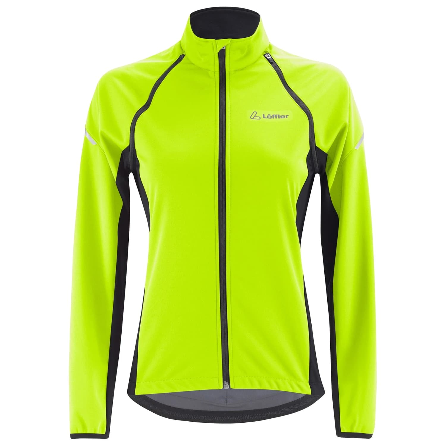 Ветрозащитно яке за колоездене Löffler Women's Bike Zip-Off Jacket San Remo Ab Light Cycling jacket - Neon Yellow