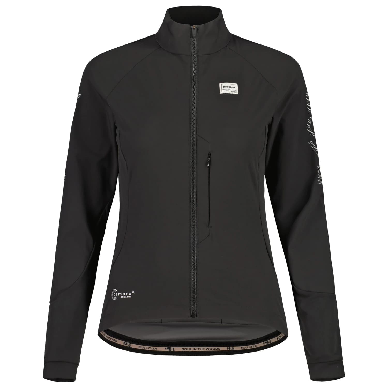 Дамско ветрозащитно яке за колоездене Maloja Women's ValfredaM. Cycling jacket - Moonless