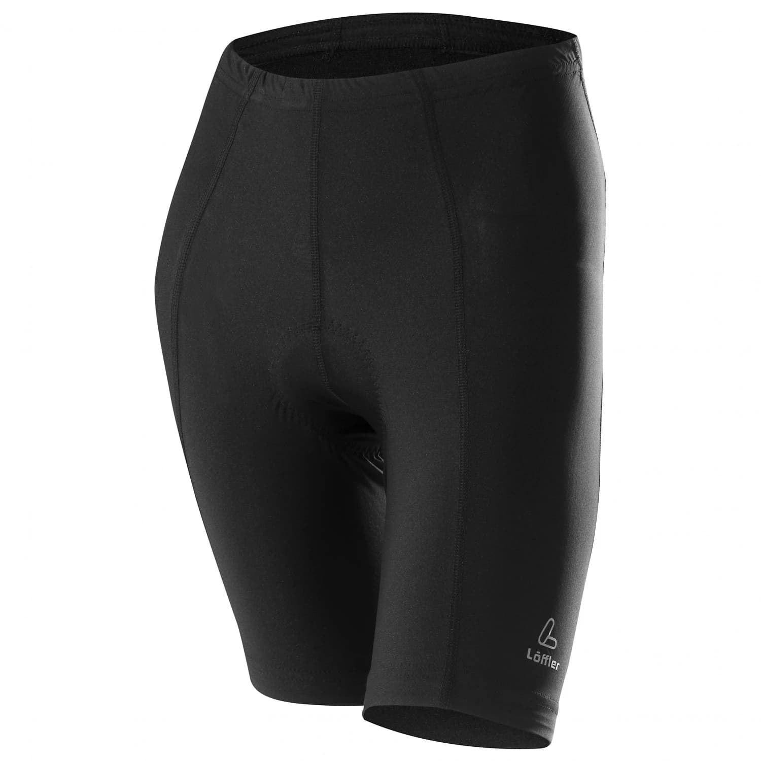 Дамски шорти за колоездене Löffler Women's Bike Short Tights Basic Cycling bottoms - Black / Grey Melange