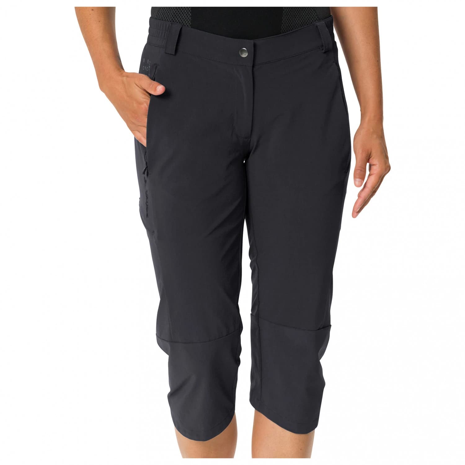 Дамски 3/4 панталон за колоездене Vaude Women's Yaras 3/4 Pants Cycling bottoms - Black