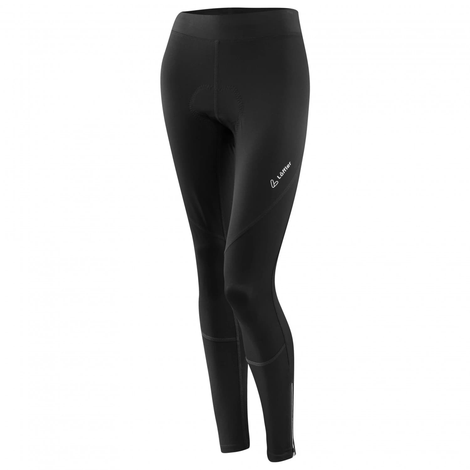Дамски дълъг панталон за колоездене Löffler Women's Bike Long Tights Basic Gel Cycling bottoms - Black