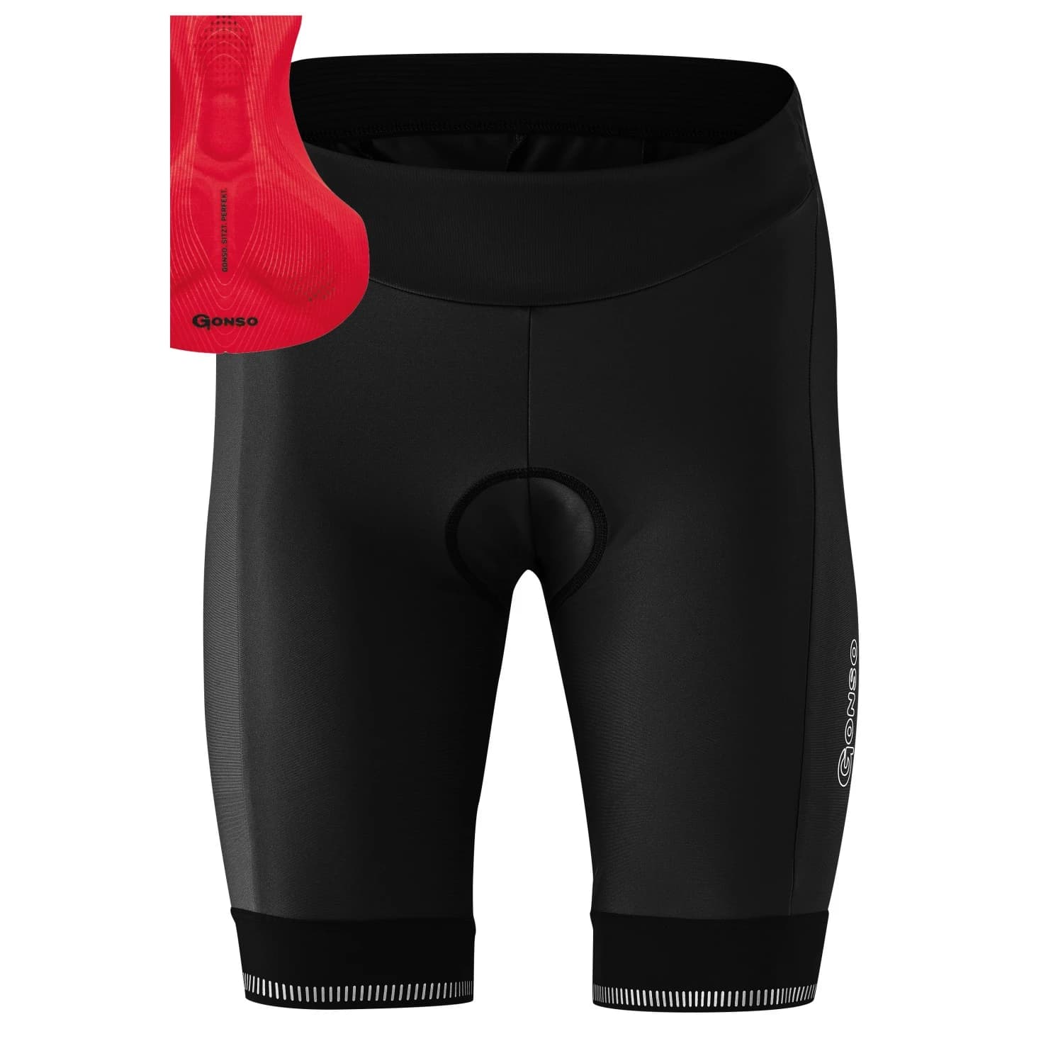 Дамски шорти за колоездене Gonso Women's Sitivo Cycling bottoms - Black / Fire
