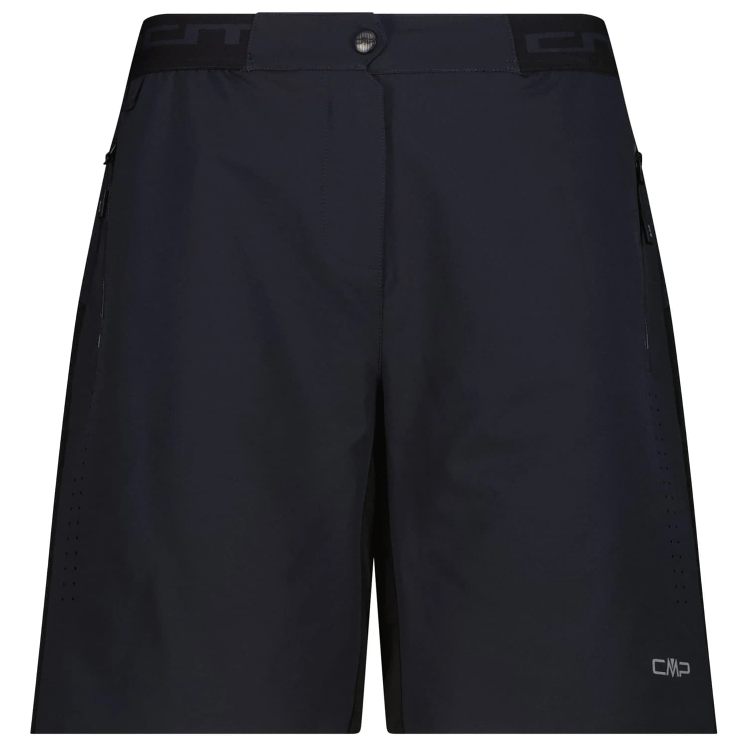 Дамски шорти за колоездене CMP Women's Free Bike Stretch Bermuda + Mesh Underwear Cycling bottoms - Antracite