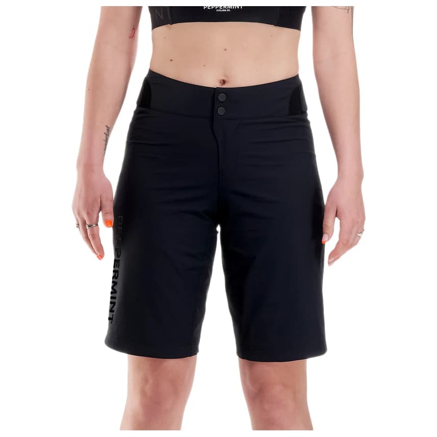 Дамски шорти за колоездене PEPPERMINT Women's Signature Tech Short Cycling bottoms - Black II
