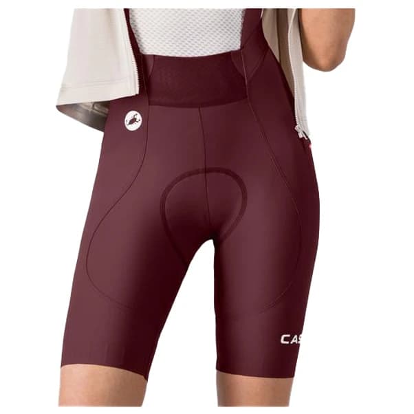 Дамски клин за колоездене Castelli Women's Espresso 2 DT Bibshort Cycling bottoms - Deep Bordeaux