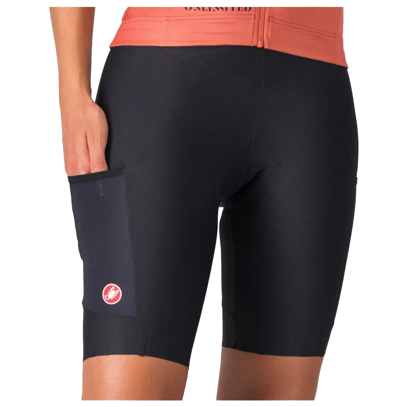 Дамски клин за колоездене Castelli Women's Unlimited Endurance DT Bibshort Cycling bottoms - Black