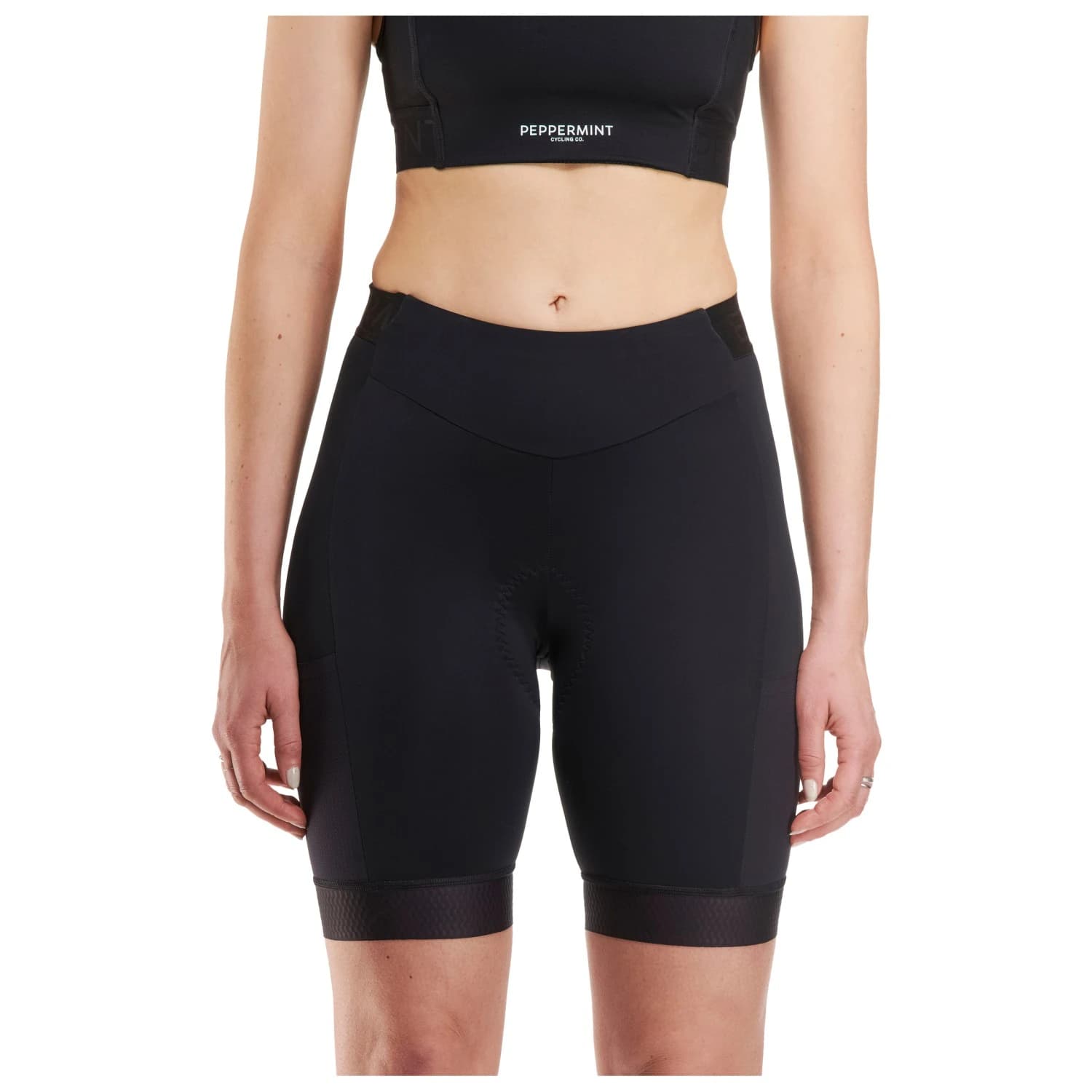 Дамски шорти за колоездене PEPPERMINT Women's Signature Cargo Short Cycling bottoms - Black