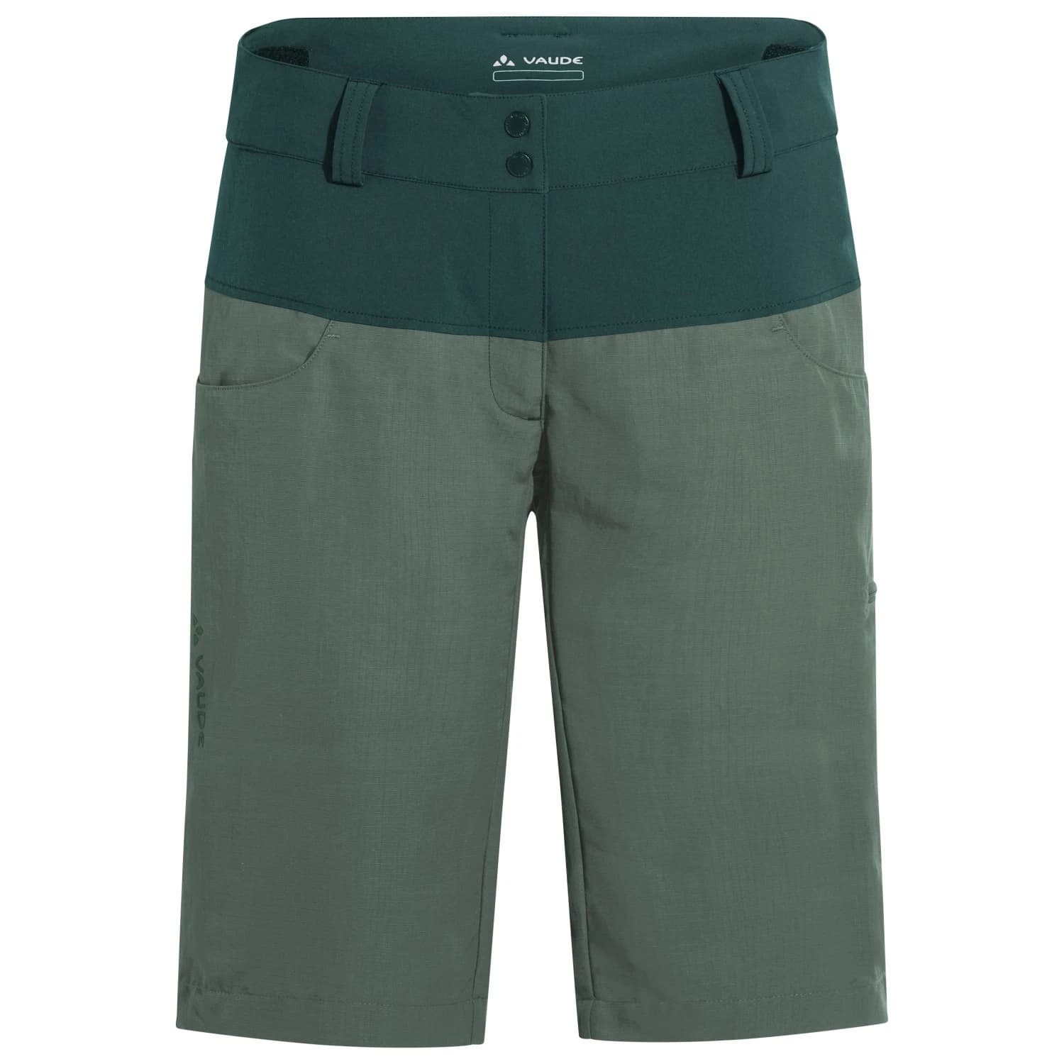Дамски шорти за колоездене Vaude Women's Qimsa Shorts II Cycling bottoms - Agave