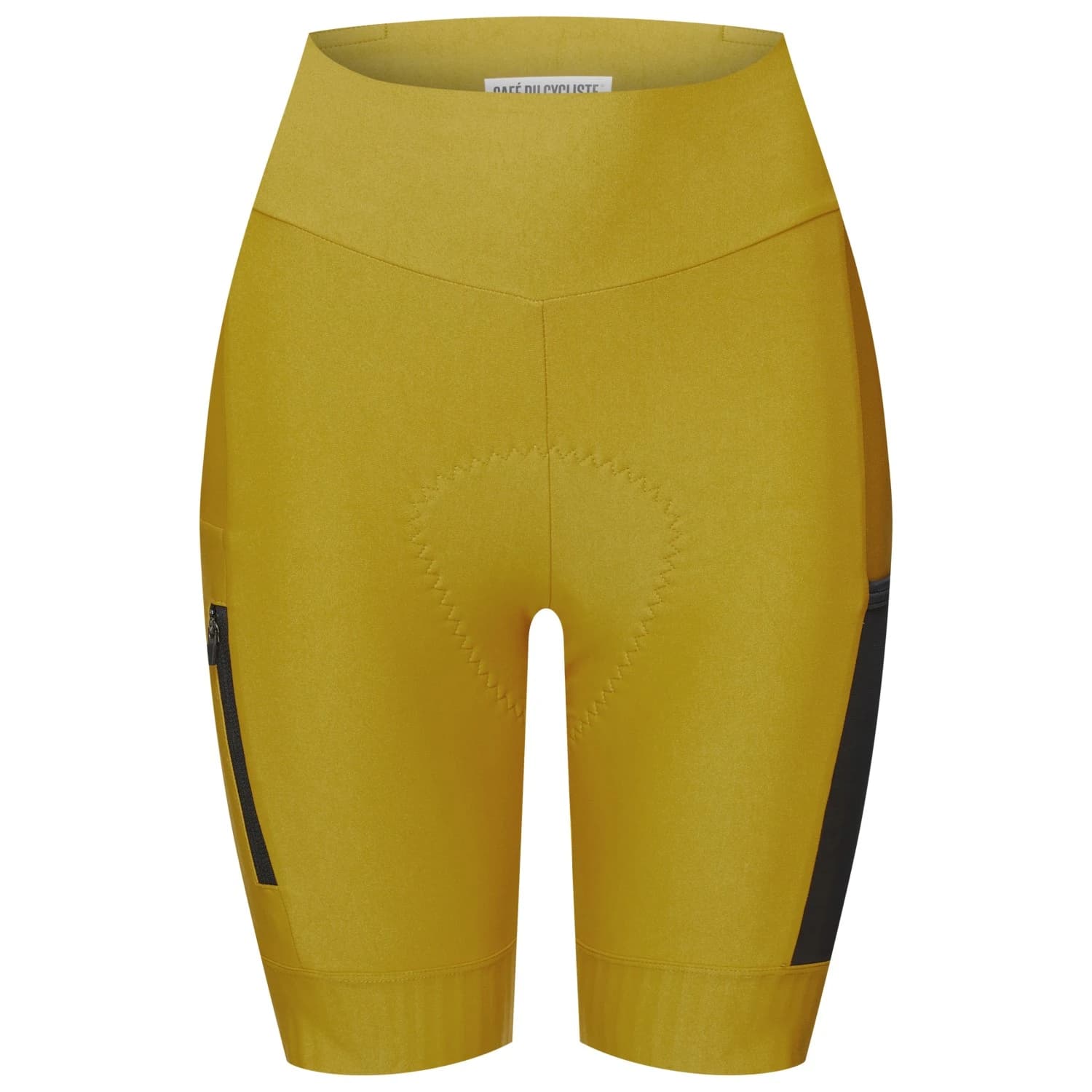 Дамски шорти за колоездене CAFÉ DU CYCLISTE Women's Elsa Cycling bottoms - Golden Olive
