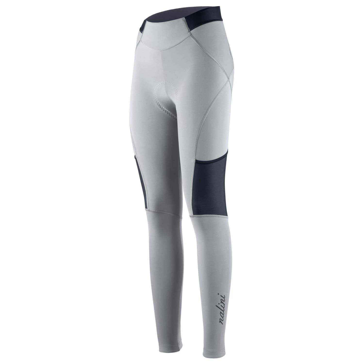 Дълъг панталон за колоездене Nalini Women's Pockets Tight Cycling bottoms - Grigio Titanium