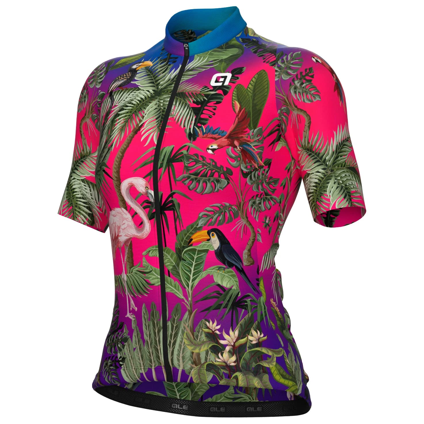 Дамска фланелка с къс ръкав за колоездене Alé Women's PR-E Guyana S/S Jersey Cycling jersey - Pink