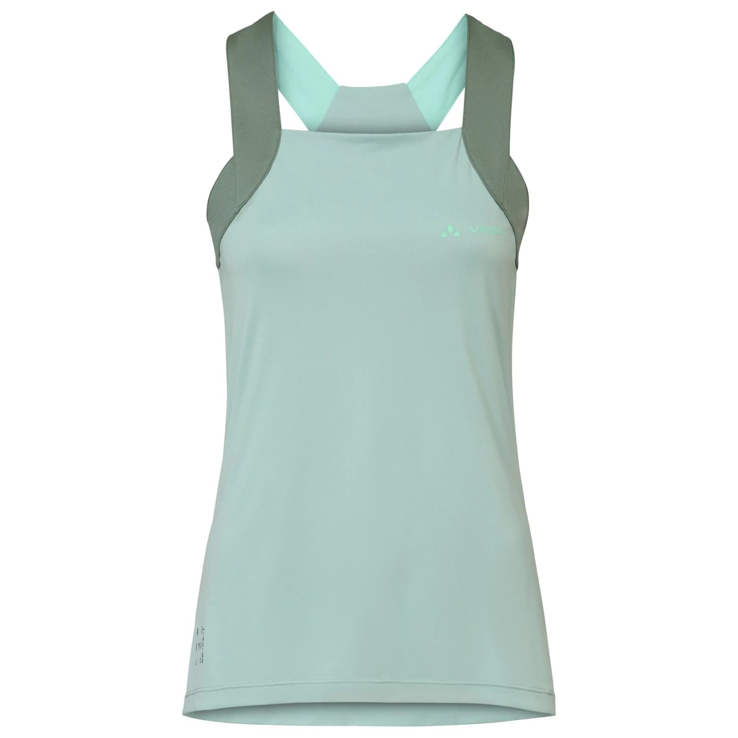 Дамска фланелка с къс ръкав за колоездене Vaude Women's Matera Top Cycling singlet - Dusty Fern