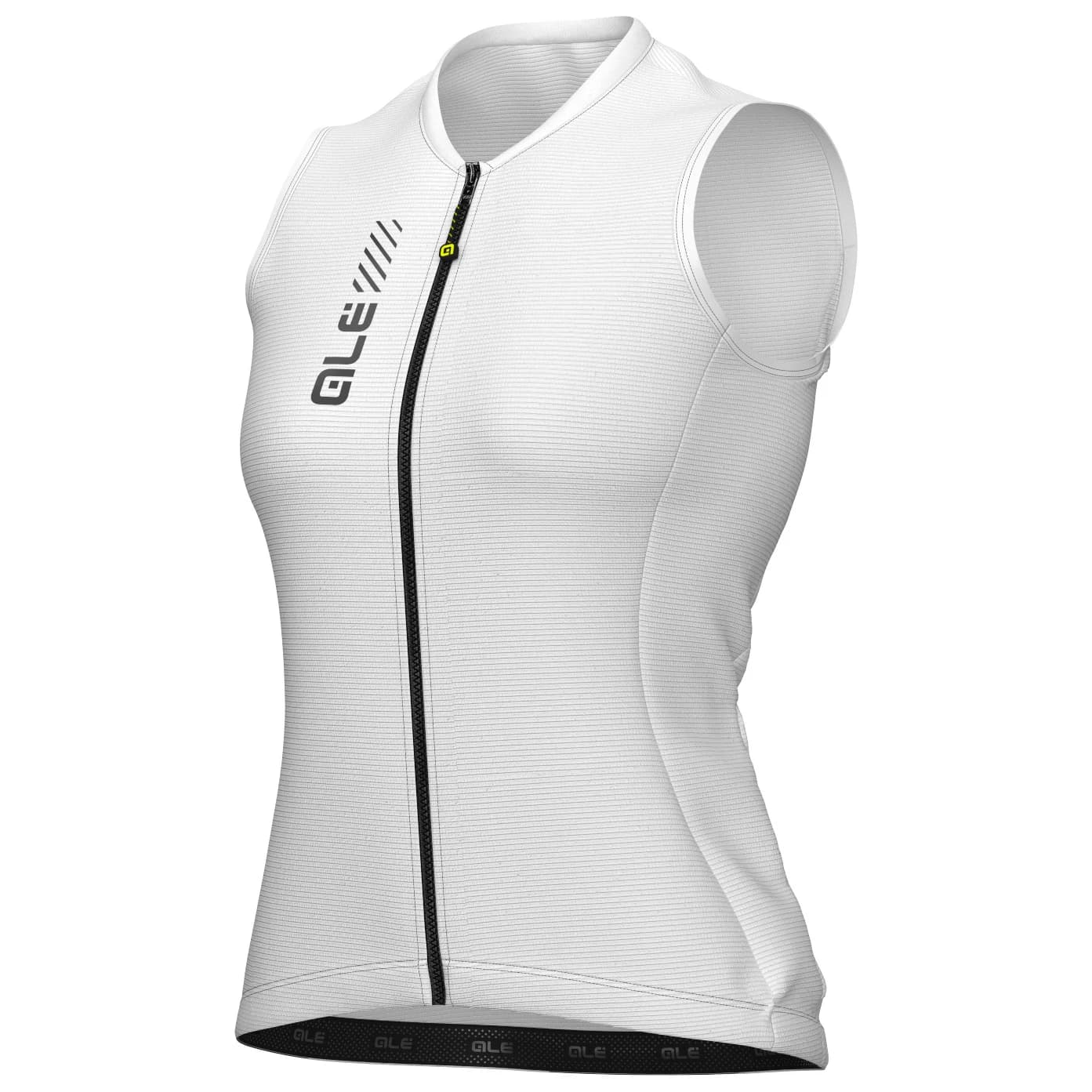 Дамски потник за колоездене Alé Women's Color Block Sleeveless Jersey Cycling singlet - White