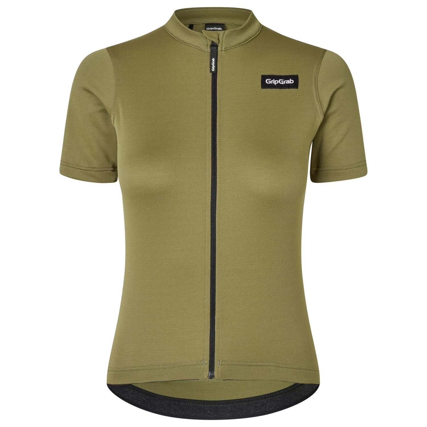 Дамска фланелка с къс ръкав за колоездене GripGrab Women's EXPLR Merinotech Short Sleeve Jersey Cycling jersey - Olive Green
