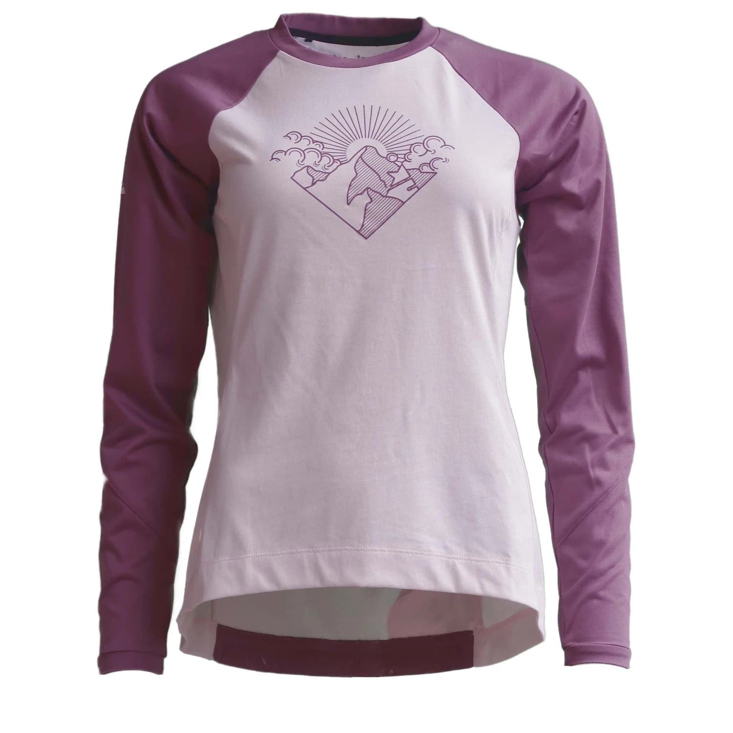 Дамска фланелка с дълъг ръкав за колоездене Zimtstern Women's Pureflowz Shirt L/S Cycling jersey - Lilac / Berry
