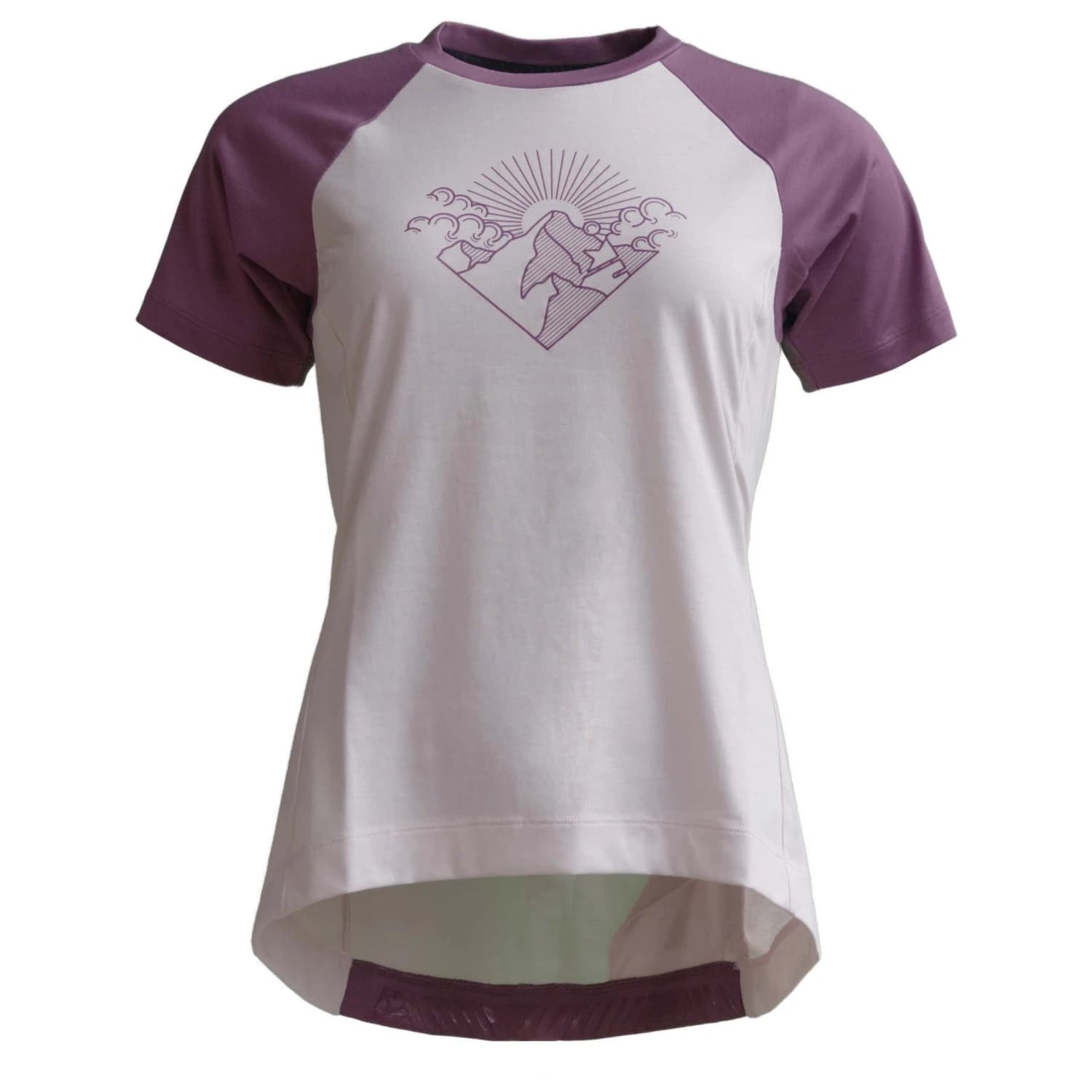 Дамска фланелка с къс ръкав за колоездене Zimtstern Women's Pureflowz Shirt S/S Cycling jersey - Lilac / Berry