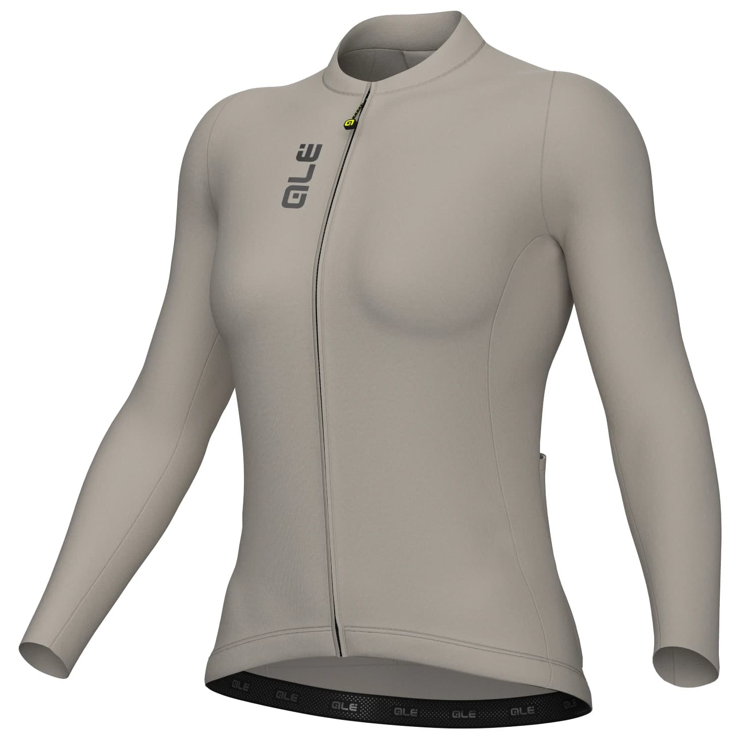 Дамска фланелка с дълъг ръкав за колоездене Alé Women's Pragma Color Block L/S Jersey Cycling jersey - Stone
