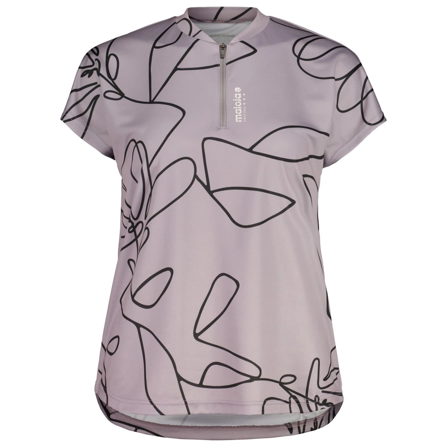 Дамска фланелка с къс ръкав за колоездене Maloja Women's MandrettM. All Mountain Cycling jersey - Smoky Purple